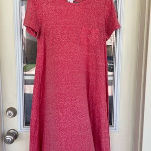 Salmon colored Lularoe Carly